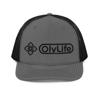 OlyLife Richardson 112 Trucker Cap (Black OlyLife Logo) - OlyLife