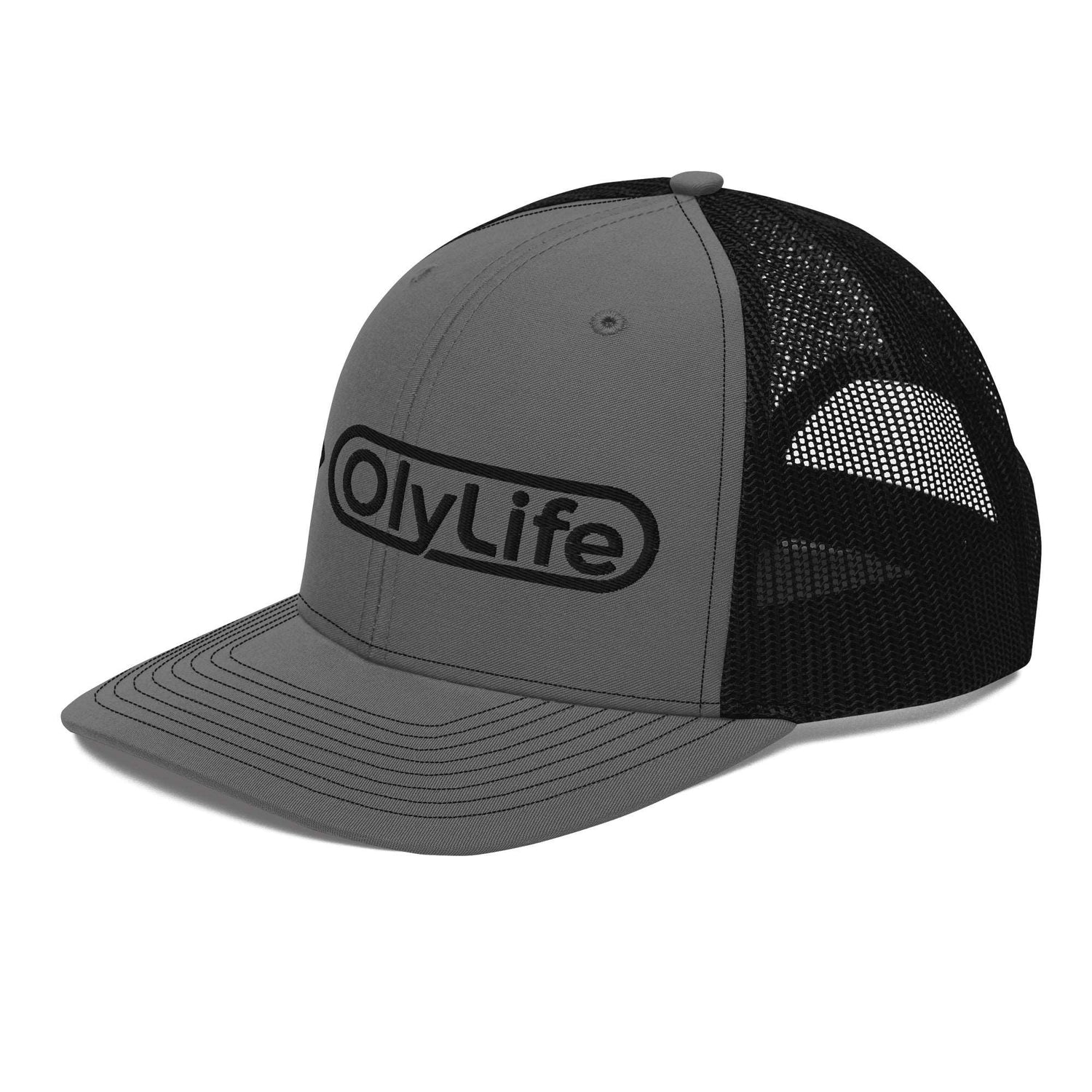 OlyLife Richardson 112 Trucker Cap (Black OlyLife Logo) - OlyLife