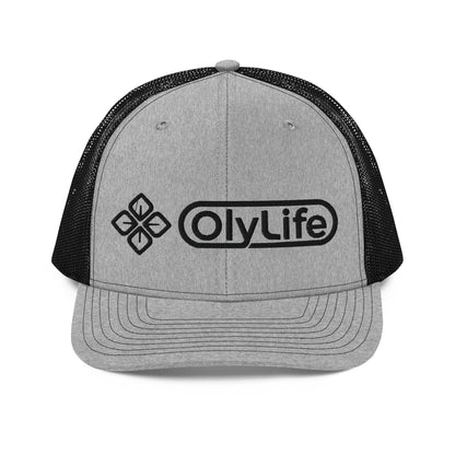 OlyLife Richardson 112 Trucker Cap (Black OlyLife Logo) - OlyLife