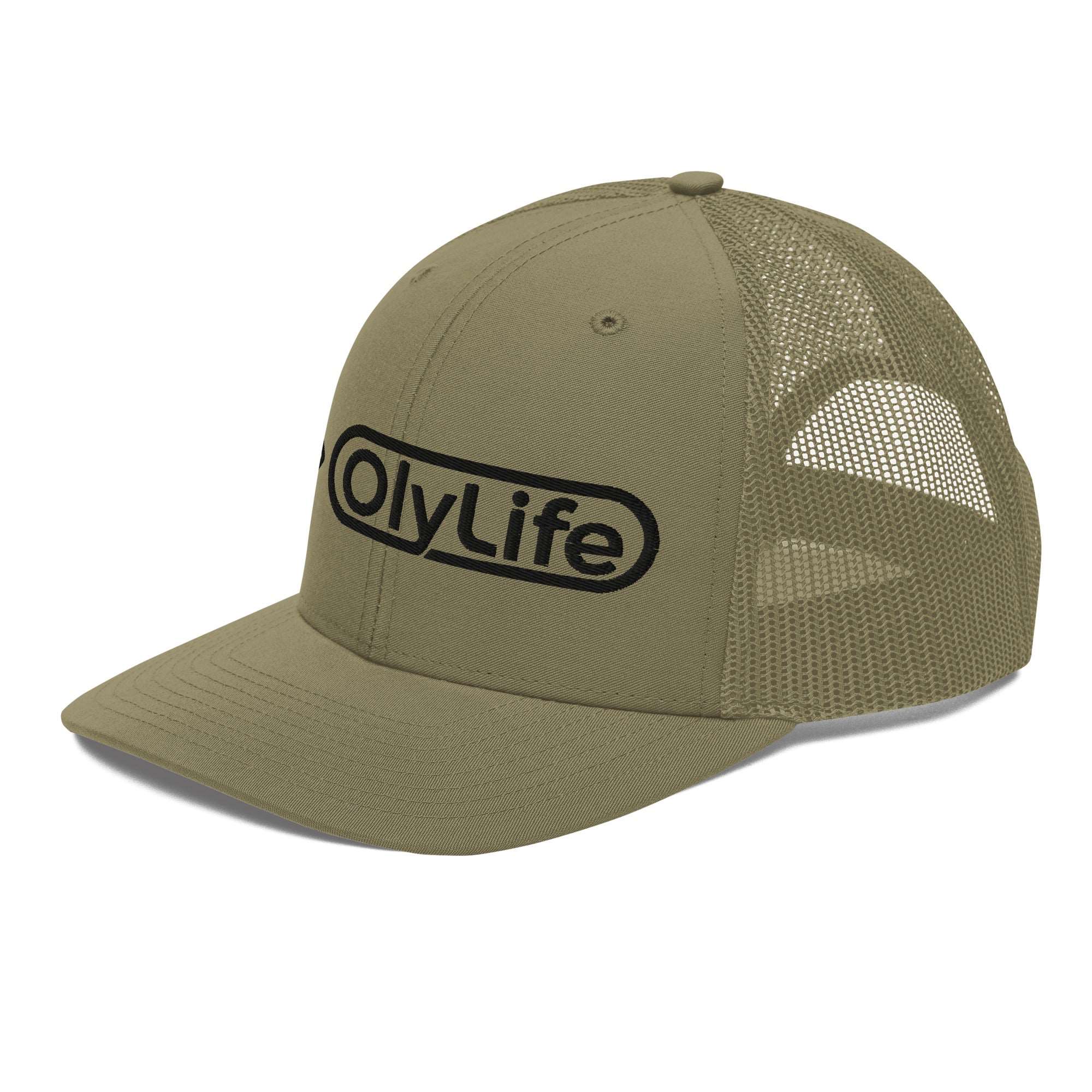 OlyLife Richardson 112 Trucker Cap (Black OlyLife Logo) - OlyLife