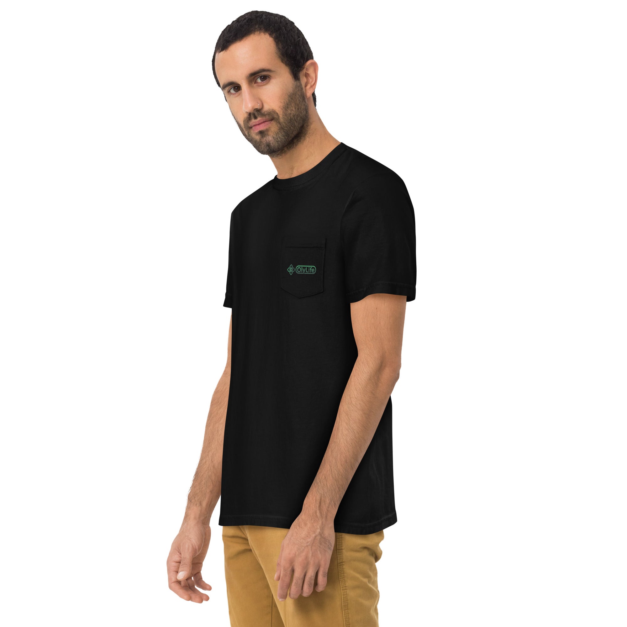 OlyLife Unisex garment-dyed pocket t-shirt - OlyLife