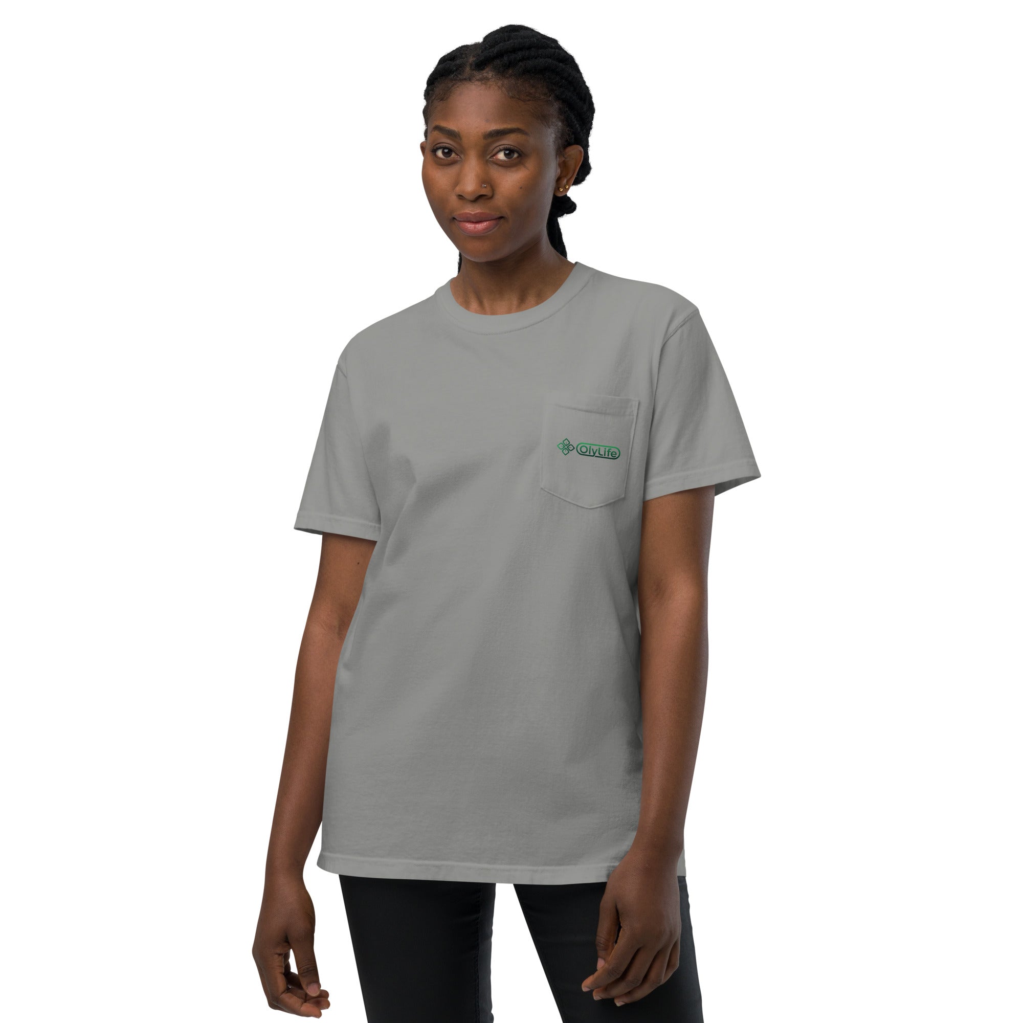 OlyLife Unisex garment-dyed pocket t-shirt - OlyLife